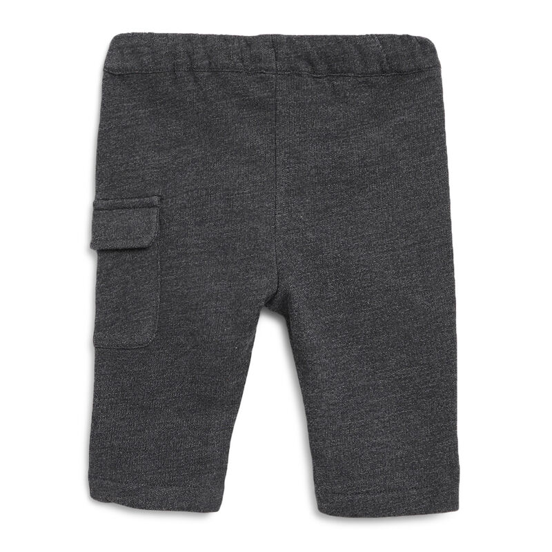 Boys Dark Grey Solid Long Trousers image number 1